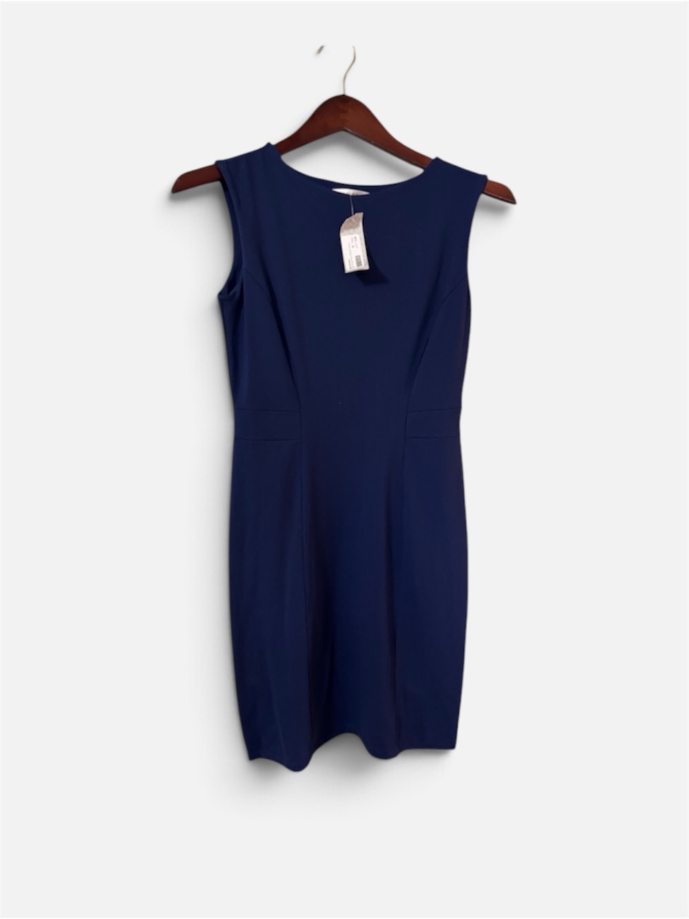 Susana Monaco Navy Laylah Scoop Neck Fitted Sheath Dress Size Medium NWT